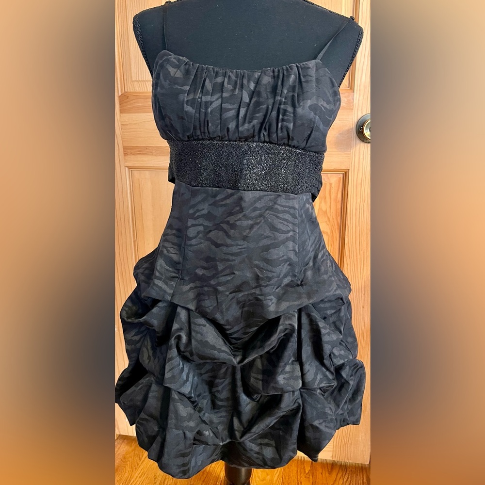 Ruby Rox Y2k Black Snakeskin Bubble Mini Dress Se… - image 4